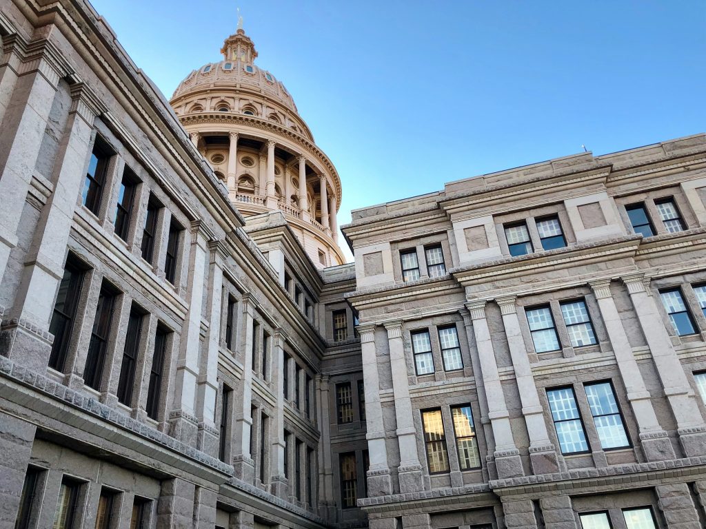 The Texas State Capitol building in Austin